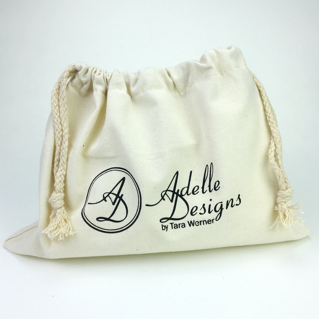 200 Custom Drawstring Bags, Durable Cotton Canvas Dust Bag for Handbags