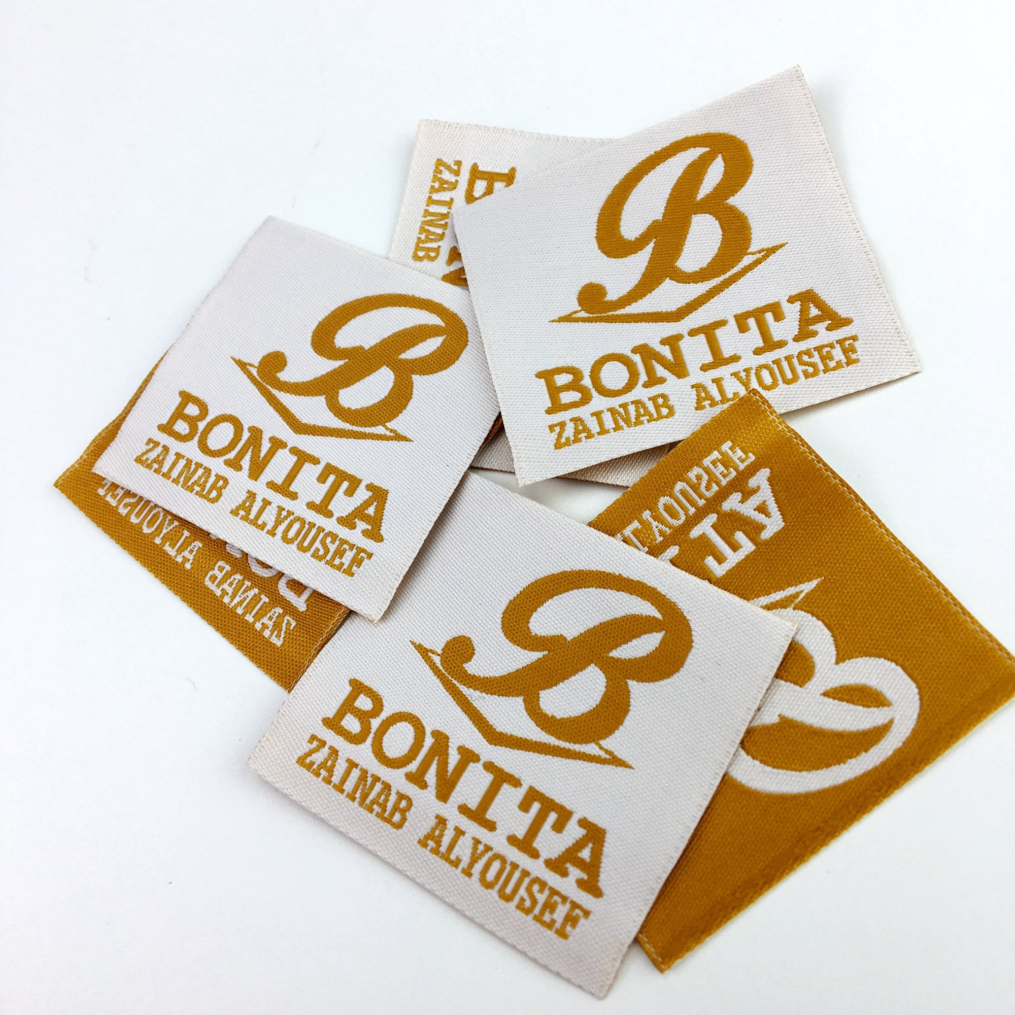Iron on or sew on labels