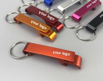 300 gepersonaliseerde aluminium flesopenersleutelhangers, gegraveerde naamsleutelhanger