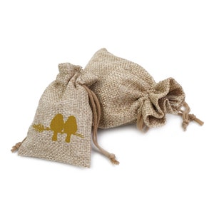 100 custom cotton linen material gift drawstring bag, Natural cotton laundry bag, small jewelry bag