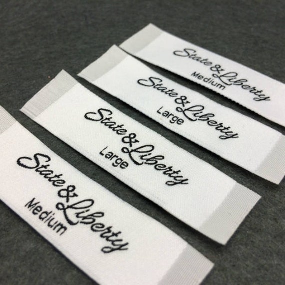Woven Labels Basic Name Labels Clothing Labels Only USD17 - Etsy