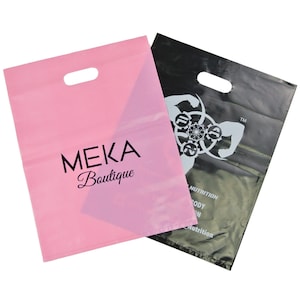 200 custom Merchandise Bags, plastic shopping bags, Shop Supplies, Packaging Supply