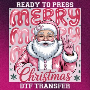 Joyeux Noël 2025 Transfert DTF Noel : Bonne année 2026 Conception de presse à chaud