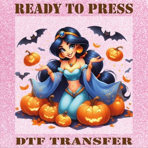 Jasmine Princess DTF Transfer: Disneyland Design Heat Transfer