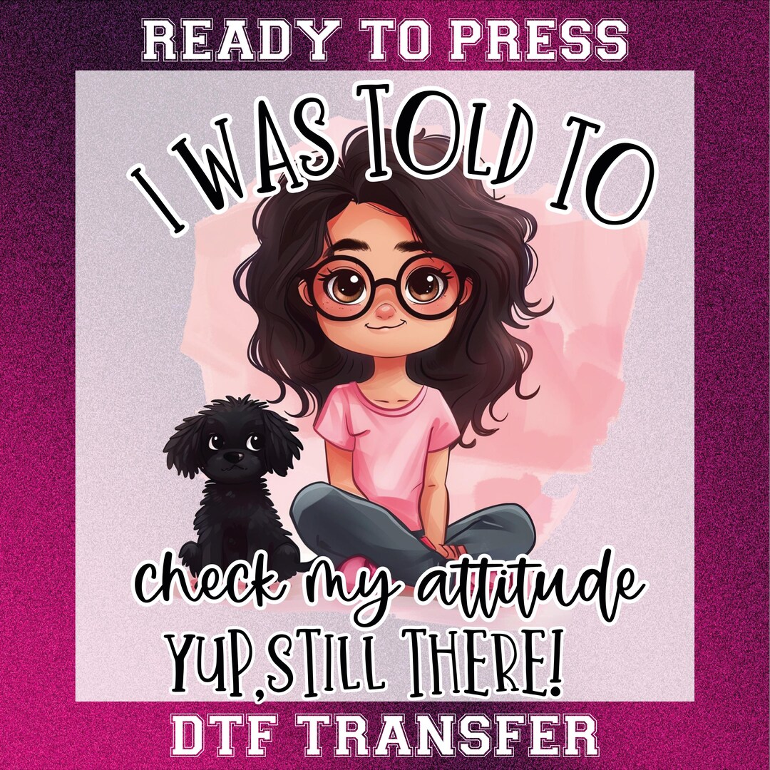 Funny Girl Women DTF Print: Humorous Ready to Press Graphic - Etsy