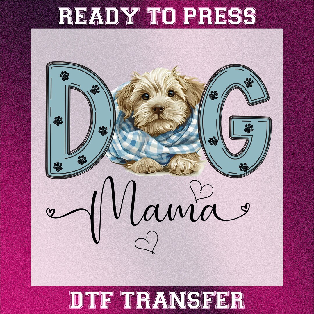 Rescue Dog Paw Print DTF Transfer: Ready to Press Heat Press Design - Etsy