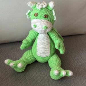 Crochet Dragon Plush: Handmade Amigurumi Soft Toy