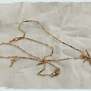Colar estrela do mar, colar com pingente, joias Boho, colar cheio de ouro