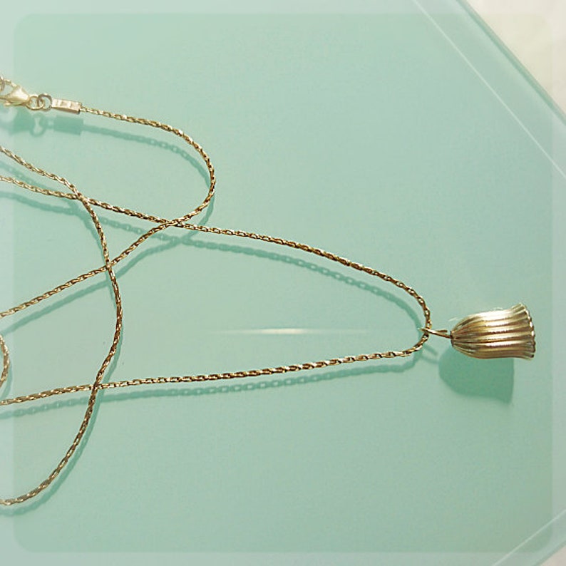 Bridal Shower Gift Boho Chic Weddings Gold Bell Necklace 14k Gold Filled Necklace