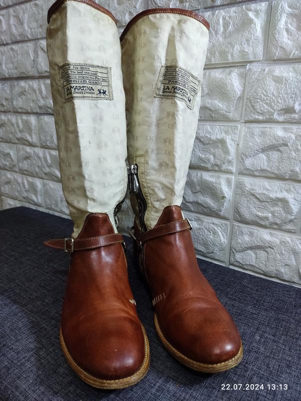 Zweifarbige Damenstiefel La Martina Damenstiefel Marco Tozzi SKIPA