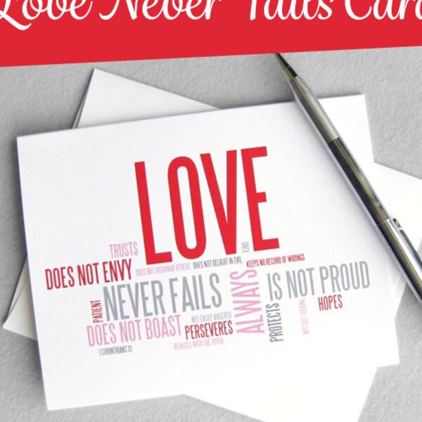 Wedding Card. Love Is Patient Love Is Kind. 1 Corinthians 13 Printable Card. Anniversary Card. Digital Instant Download. Love Card.