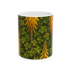 Sunlit Aloe Leaves  Nature Mug by Od Dolores