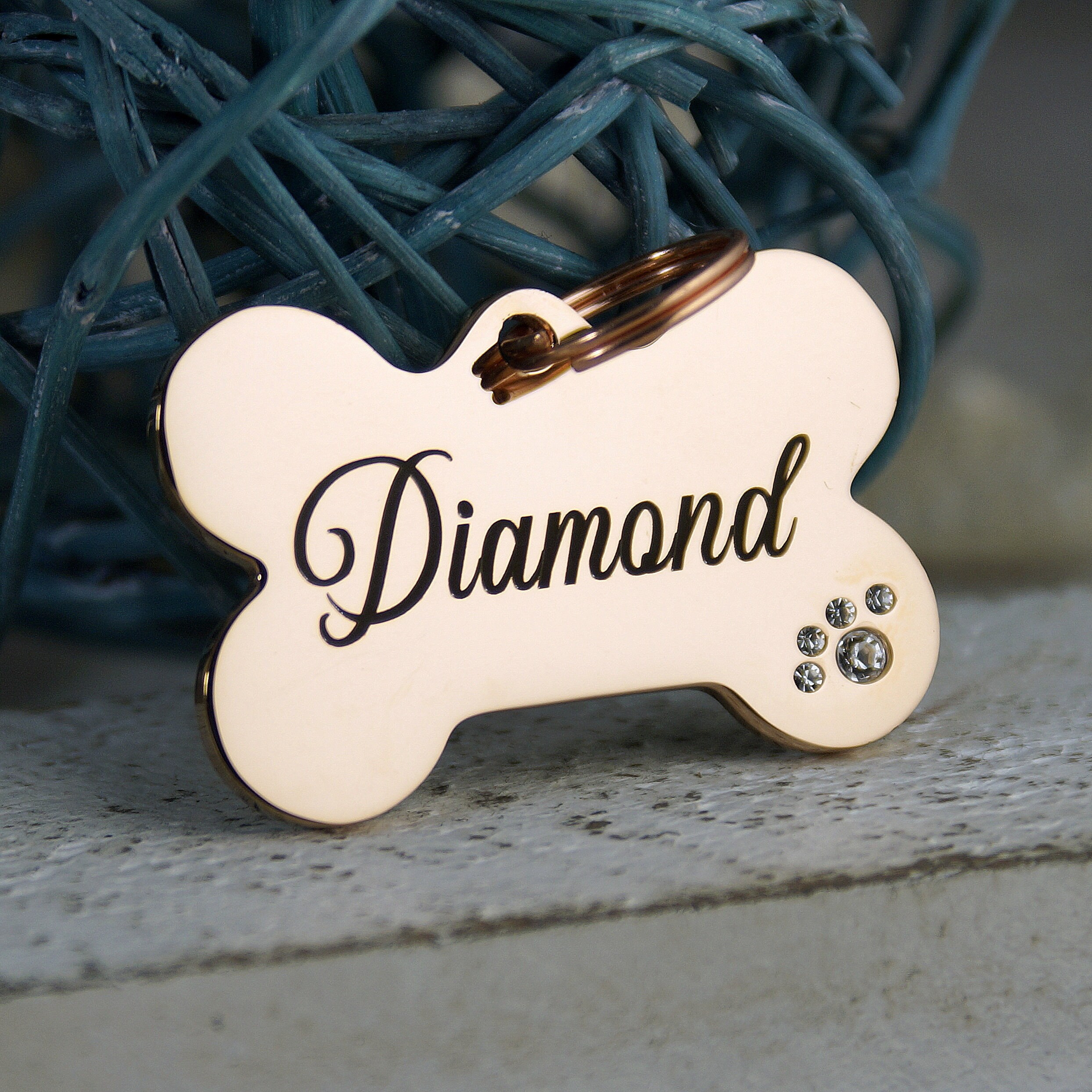 Diamond Dog Tags - RED GOLD®