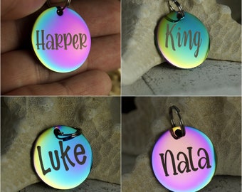 rainbow dog tag