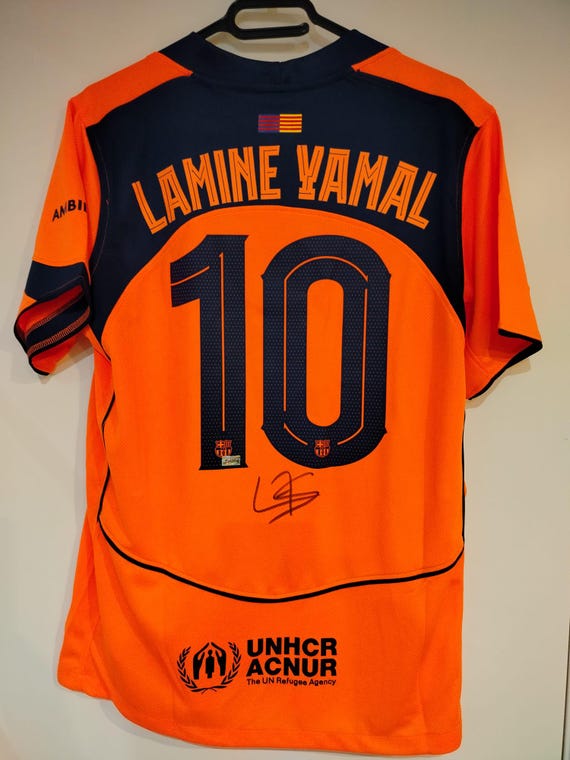 Lamine Yamal Signed FC Barcelona 2023/24 Third Kit Jersey With COA