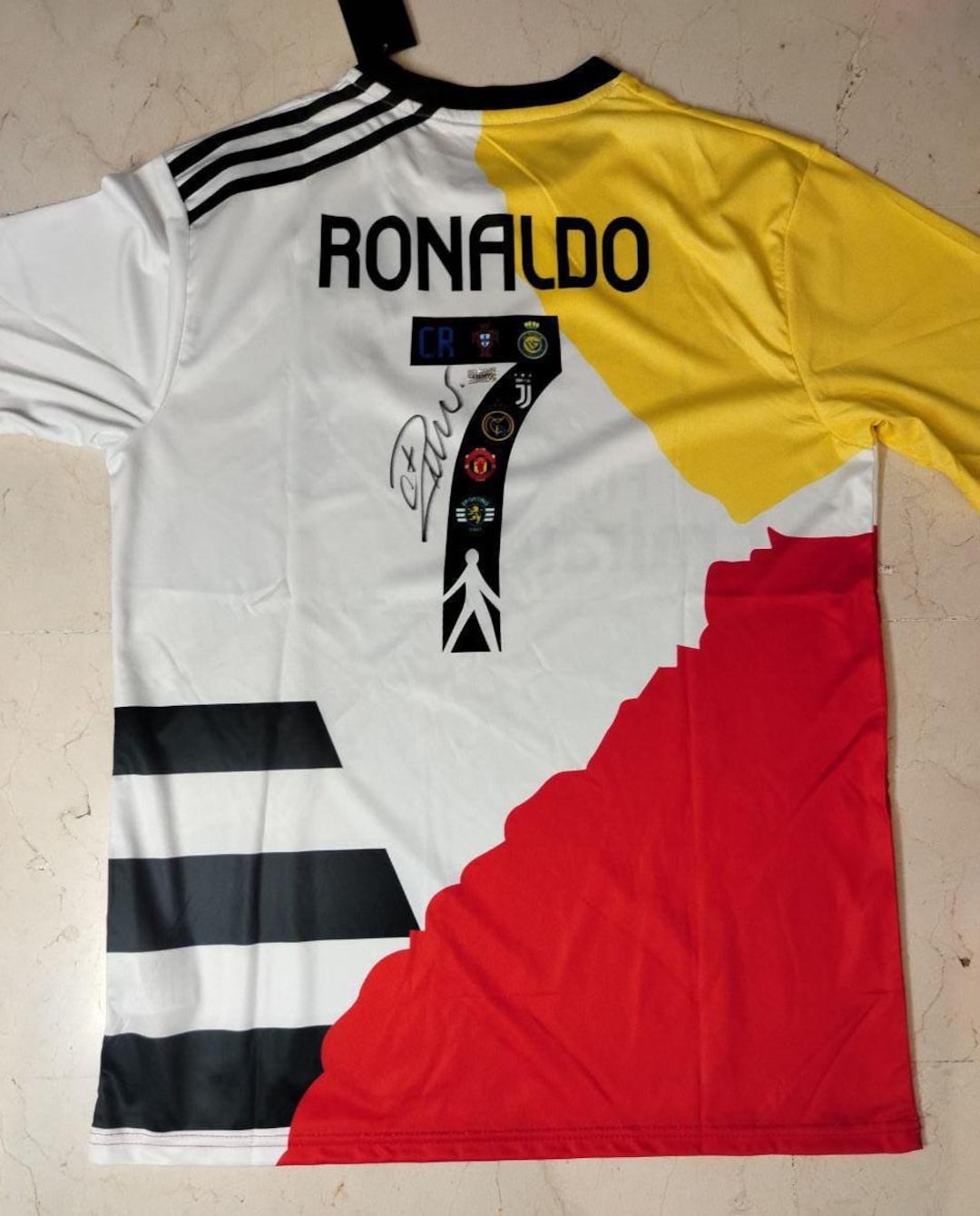 Cristiano Ronaldo Multi Club Jersey With COA – Manchester, Madrid