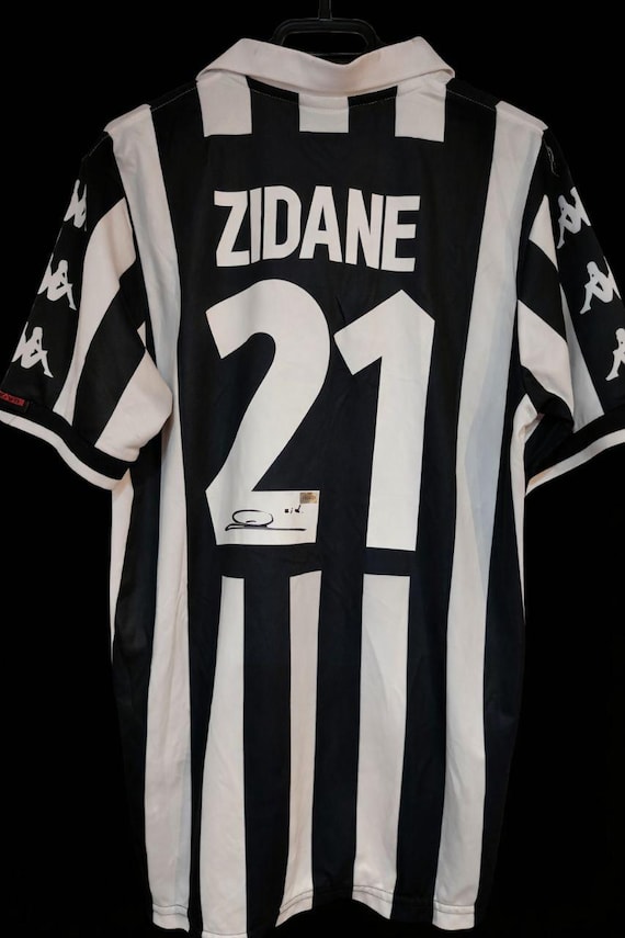 Juventus Home Jersey #21 Zinedine Zidane – Signed Football Shirt
