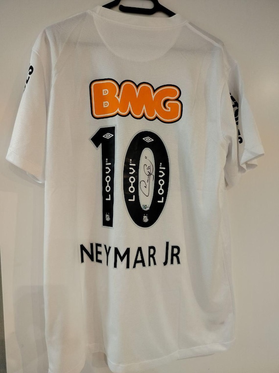 Signed Santos FC Neymar Jr Jersey With COA Authentic Autographed