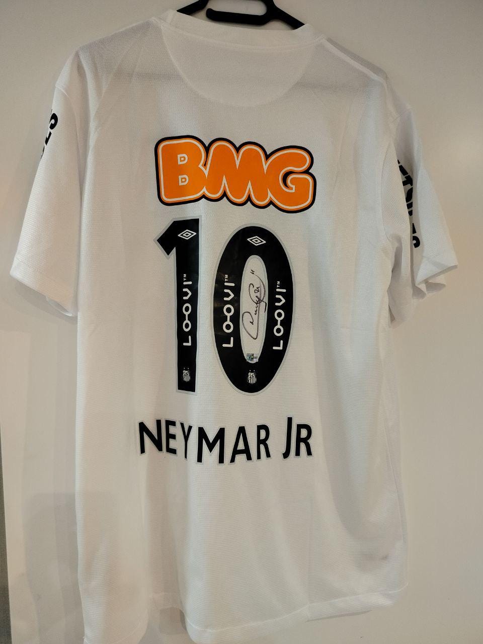 Santos FC Neymar Jr. ユニフォーム Signed Santos FC Neymar Jr Jersey With COA Authentic Autographed