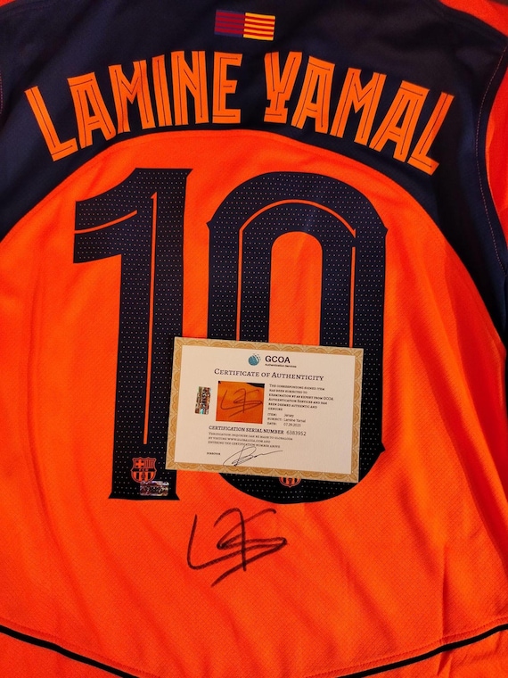 Lamine Yamal Signed FC Barcelona 2023/24 Third Kit Jersey With COA