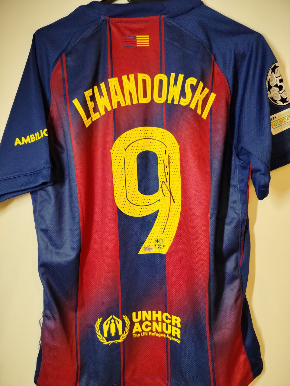 Robert Lewandowski Signed FC Barcelona Jersey With GCOA