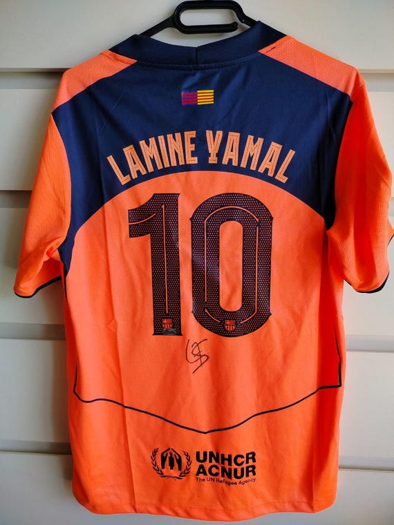 Lamine Yamal Signed Spain Jersey #10 Autographed W/ GCOA COA