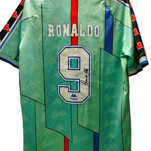 BARCELONA SPAIN 1996/1997 AWAY FOOTBALL SHIRT JERSEY CAMISETA VINTAGE KAPPA