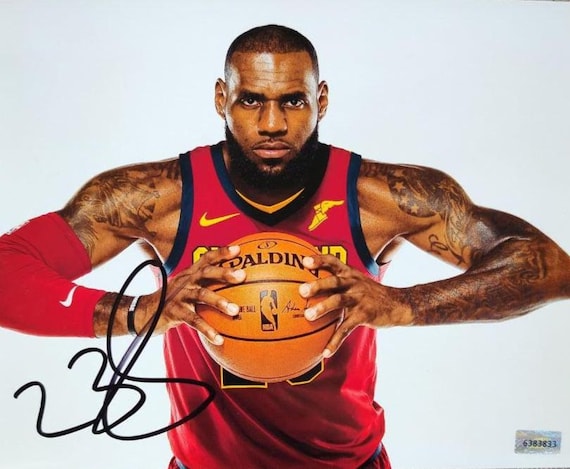 レブロン・ジェームズ直筆サイン入り 8x10 写真 COA GCOA 認定 オート