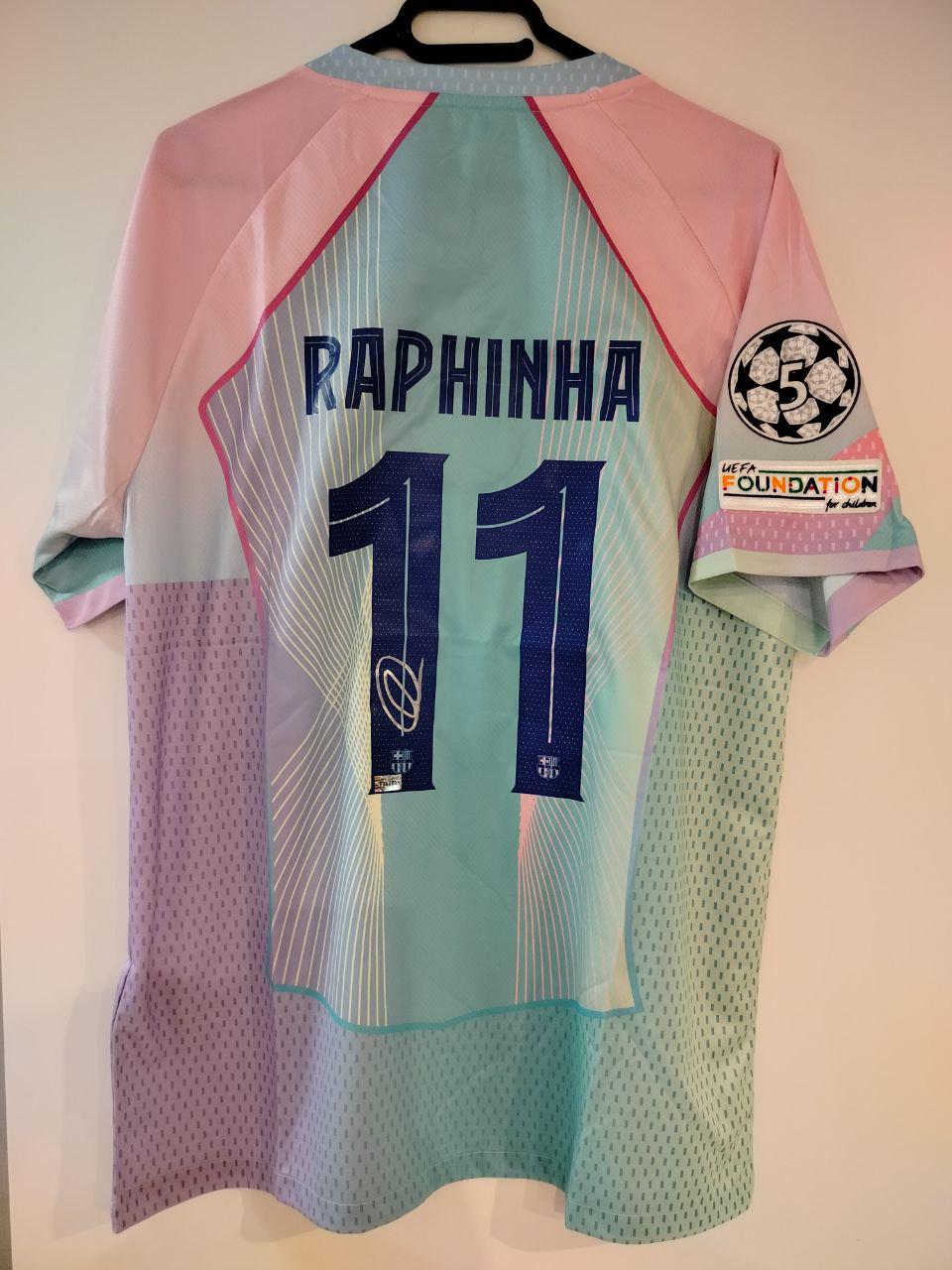 Barcelona Raphinha #11 Signed Jersey With Certificate - Etsy