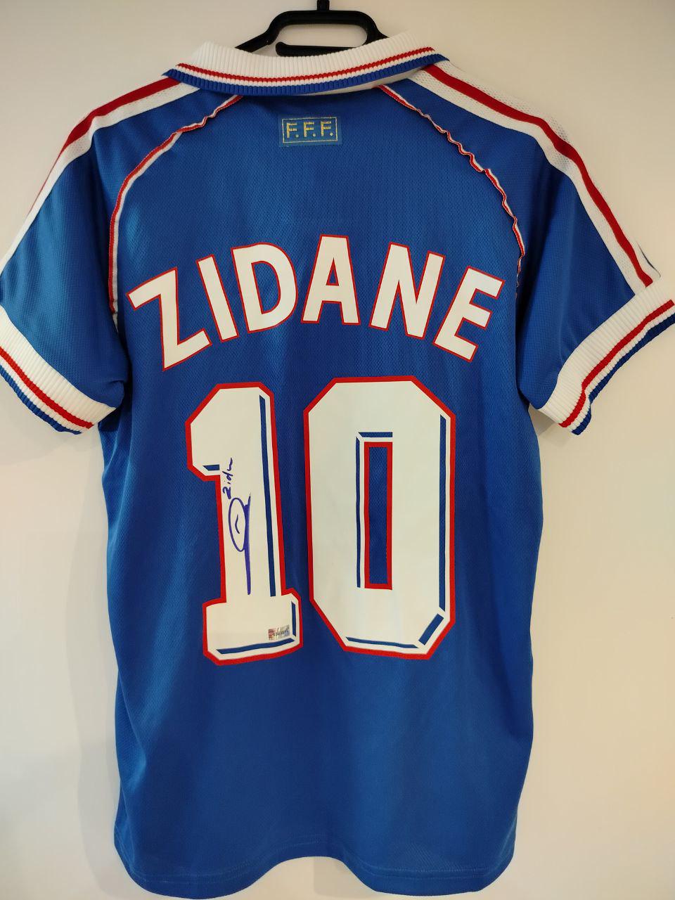 1997-1998 France Zidane #10 Home Football Shirt – Men's Officially