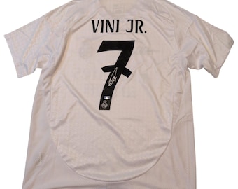 Vini Jr Signed Real Madrid 2024/25 Home Jersey with COA