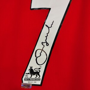 Signed Manchester  United Jersey 7. David Beckham Autographed Shirt COA GCOA EPL