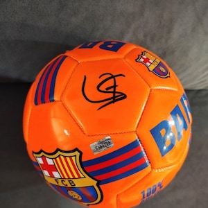 Lamine Yamal Signed FC Barcelona Soccer Ball with Certificate of Authenticity