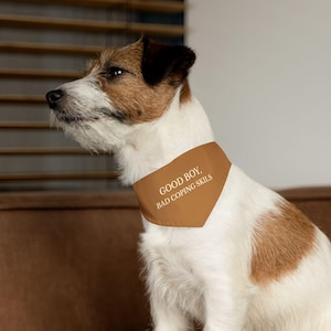 Funny Dog Bandana Collar: Good Boy, Bad Coping Skills