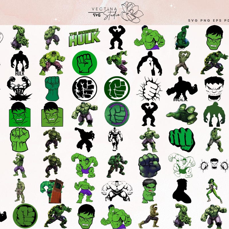 Mini Hulk Sticker Hulk Stickers - Etsy