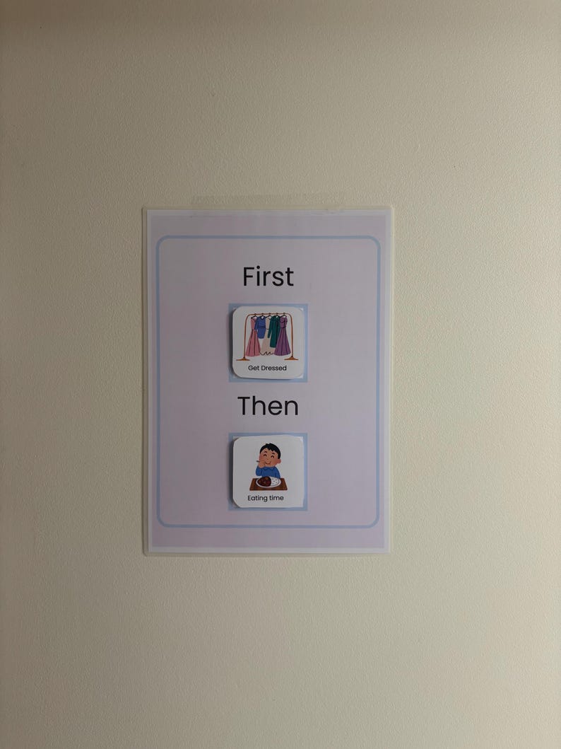 Morning Routine Visual Schedule for Kids | Calm Printable Charts for ...