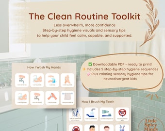 Visual Hygiene Routine Charts: Autism & ADHD Sensory Toolkit (PDF Download