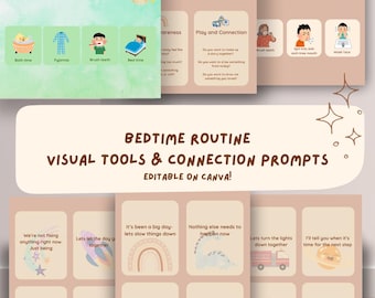Bedtime Visual Schedule: Calming Routine Cards for Autistic & ADHD Kids (Printable Support Tool)
