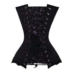 Brocade Overbust Women's Corset: Steel Boned Hourglass Waist Trainer