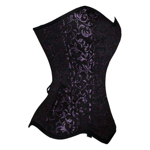 Brocade Overbust Women's Corset: Steel Boned Hourglass Waist Trainer