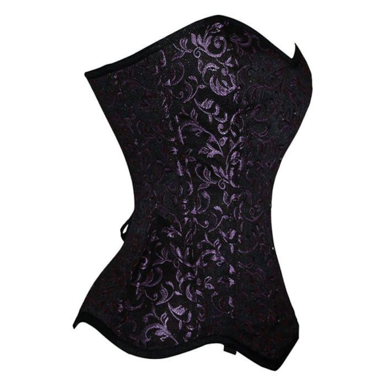 Brocade Overbust Women's Corset: Steel Boned Hourglass Waist Trainer