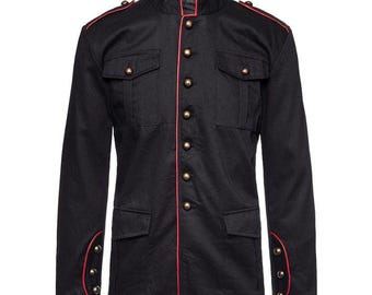 Men Drummer Boy Jacket VTG Military Coat By Fit Nexus
