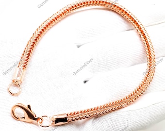 Handmade Copper Chain Bracelet Jewelry Unisex