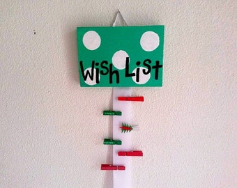 one personalized santa christmas wish list customized color etsy