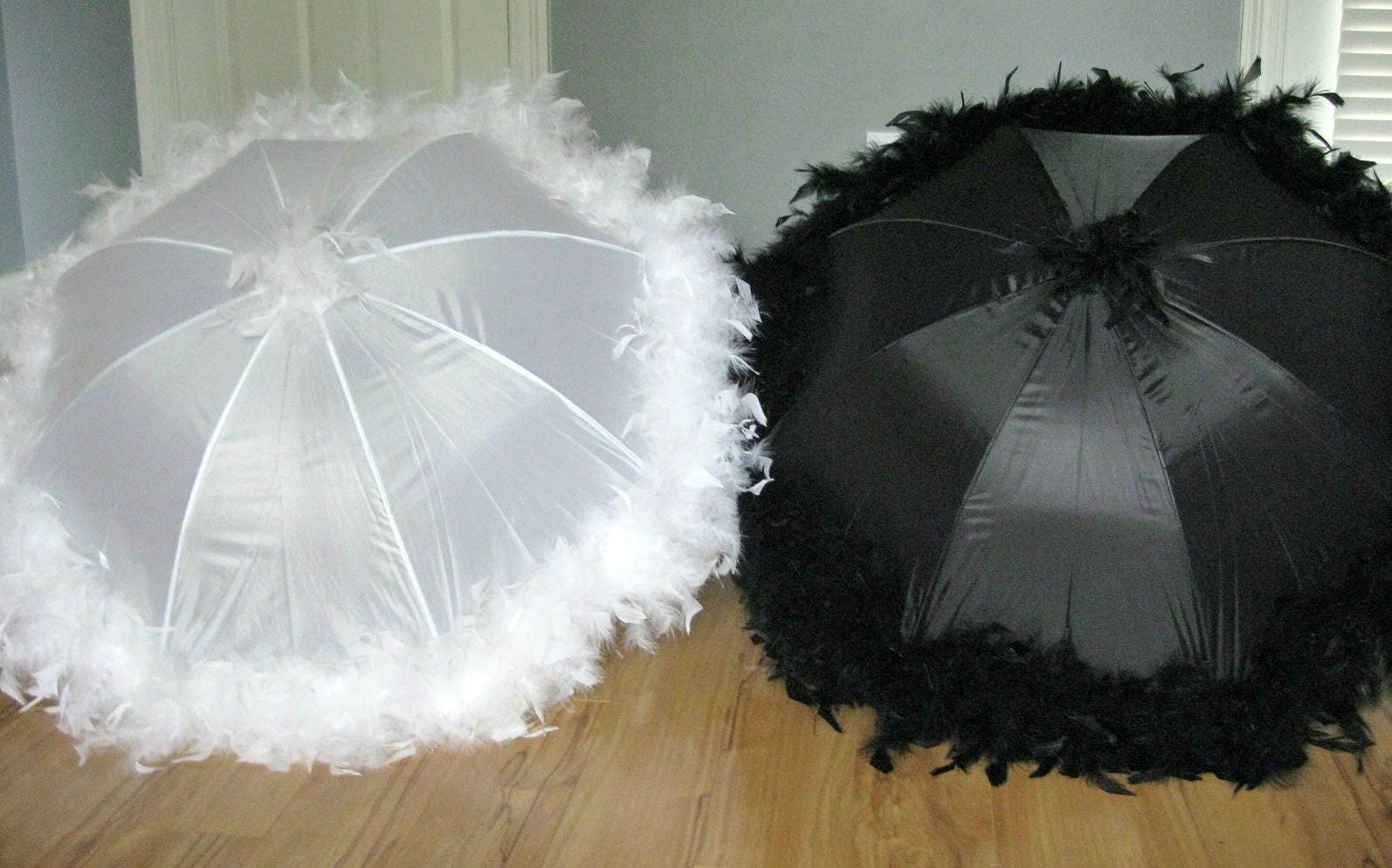 Wedding Second Line Umbrellas Bride and Groom set of 2 Large | Etsy