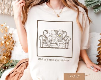 Comfort Colors Vintage Funny Golden Retriever Shirt - Dog meme shirt for Dog Mom or Dog Dad