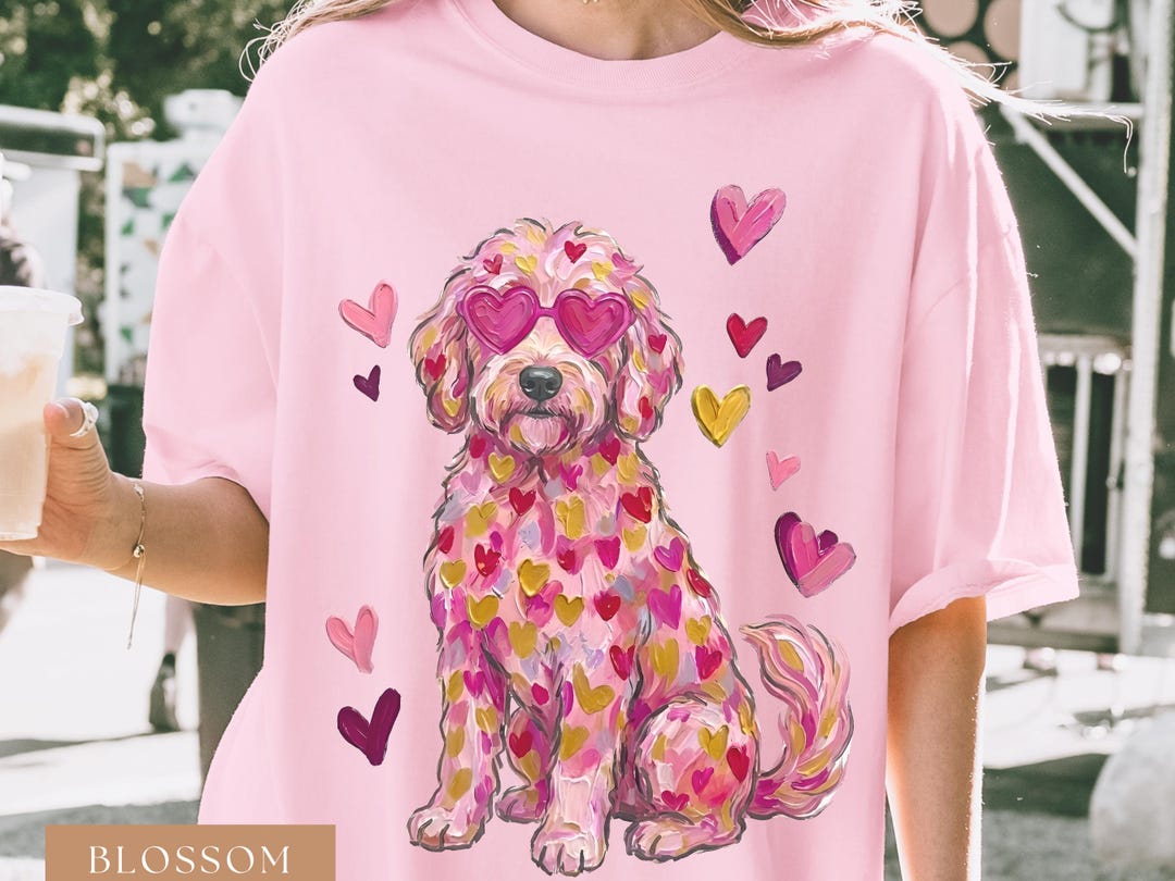 Comfort Colors Golden Doodle Mom Shirt - Dog Mom Tee, Unique ...