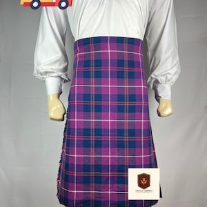 Kilt escocés Glenco para hombre, estilo Highland, hecho a mano, de primera calidad, 8 yardas, estilo tradicional del siglo XVI, para bodas.