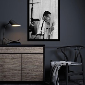 Malcom X, Contemporary, Modern African Decor