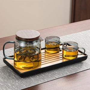 Borosilicate Glass Teapot Set with Infuser: Modern Gongfu Tea